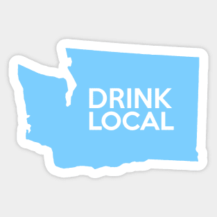 Washington Drink Local WA Blue Sticker